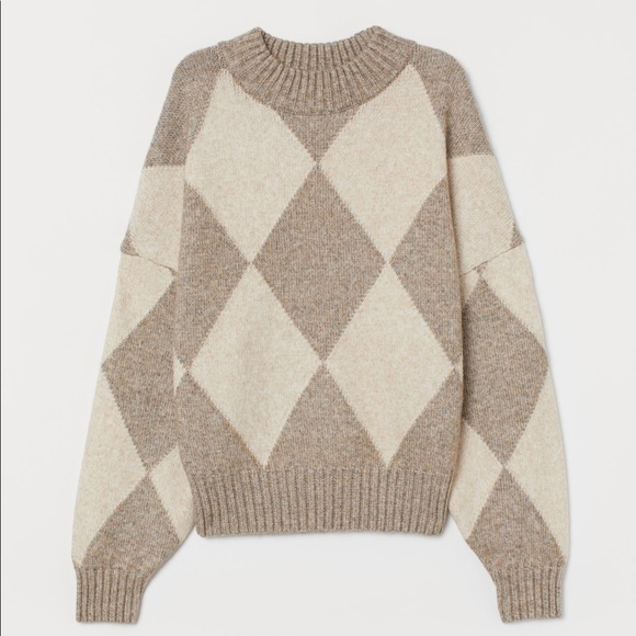 H&M Argyle Patterned Sweater - Picture 5 of 8